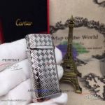 ARW 1:1 Perfect Replica 2019 New Style Cartier Classic Fusion Sliver Stripe Lighter Cartier 316L Stainless Steel Stripe Jet Lighter